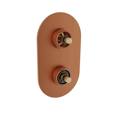 Baril Thermostatic pressure balanced shower valve with 3-way diverter (without handle)