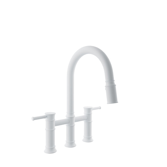 Baril Bridge kitchen faucet with 2-function pull-down spray