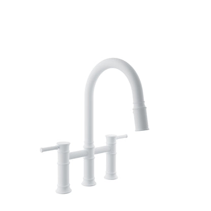 Baril Bridge kitchen faucet with 2-function pull-down spray