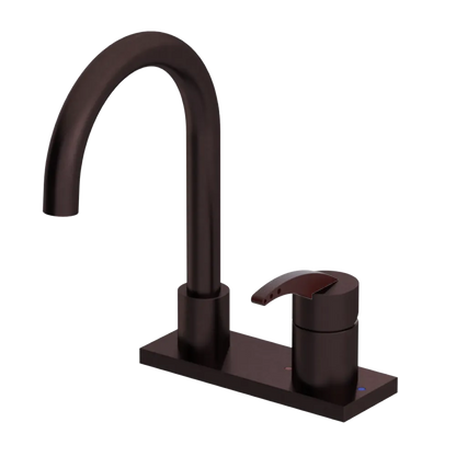 Rubinet 4" Centre Single Control Lav. Set. (less drain) Oil Rubbed Bronze