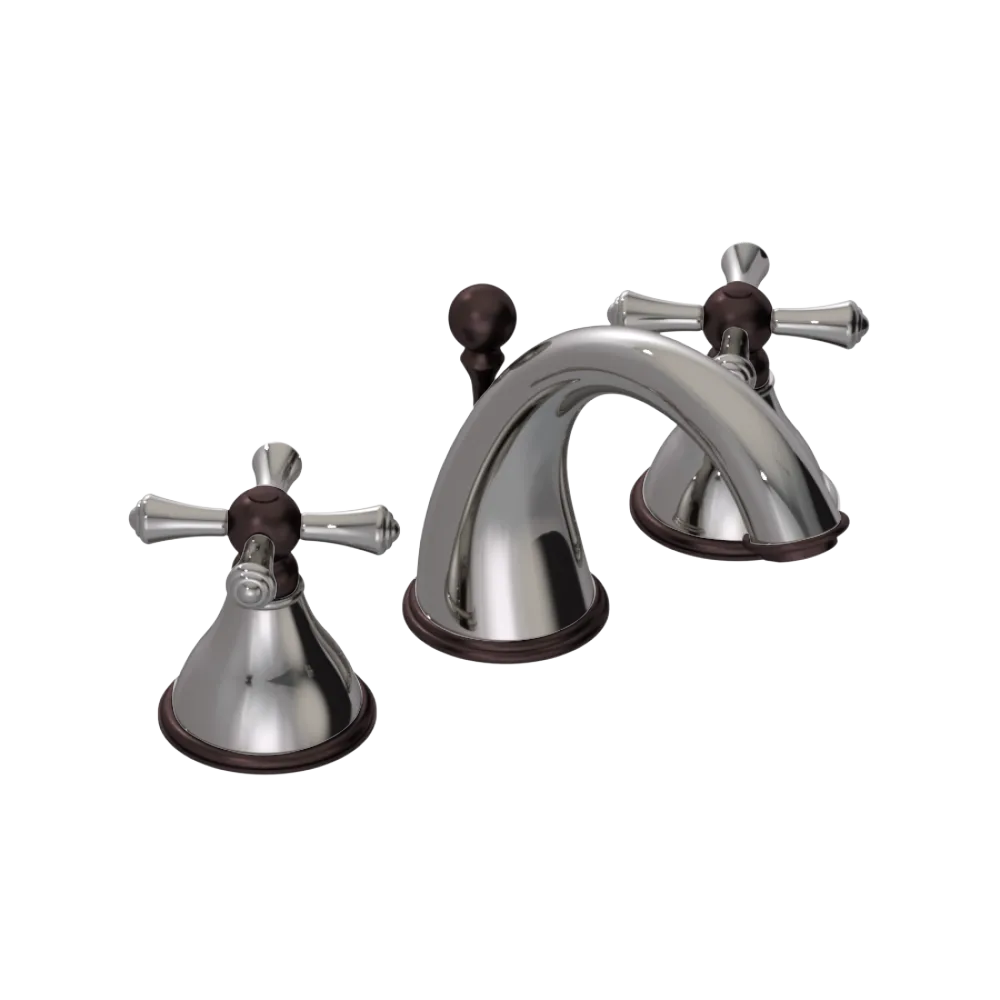 Rubinet Widespread Lav. Set. (less drain) Polished Nickel