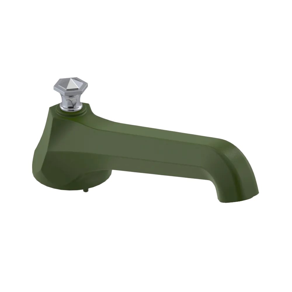 Rubinet Tub Filler Spout Deck Mount Green Envy