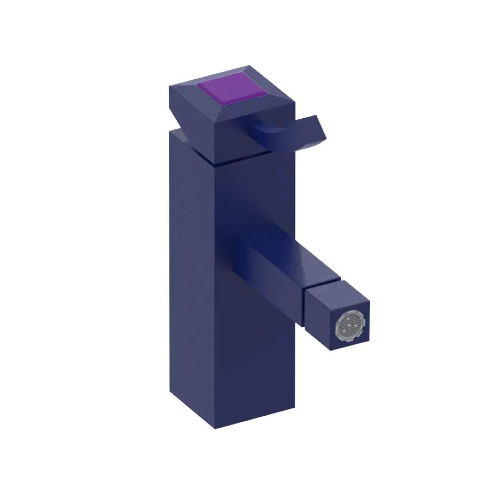 Rubinet Single Control Bidet Fitting (less drain) Midnight Blue