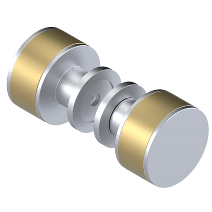 Rubinet Shower Door Knob (set) Satin Chrome