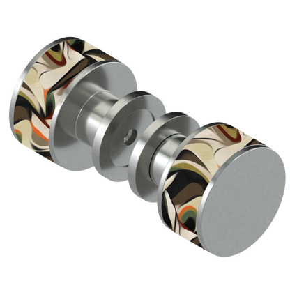 Rubinet Shower Door Knob (set) Satin Nickel