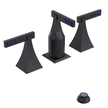 Rubinet Bidet Fitting with Spray, Diverter, and Vacum Breaker (Less Drain) Matt Black