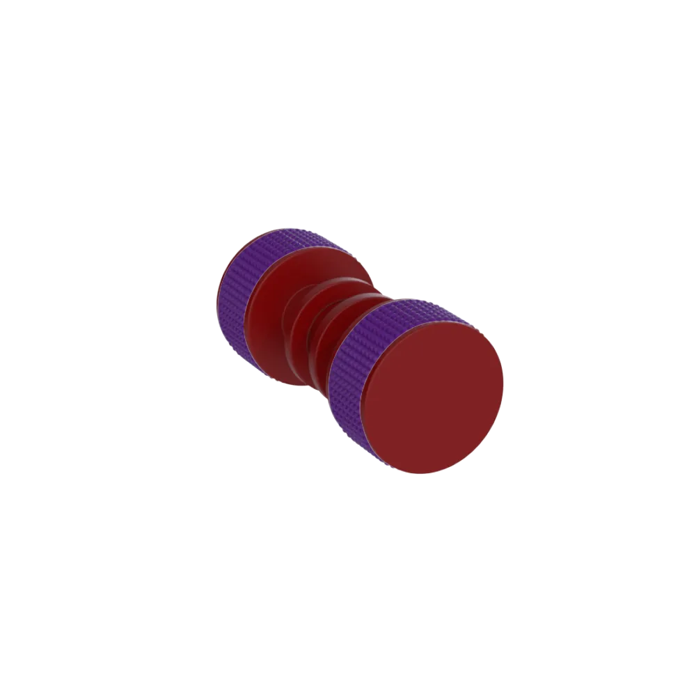 Rubinet Shower Door Knob (set) Maroon