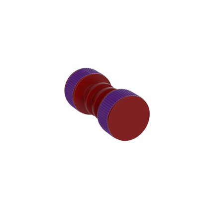 Rubinet Shower Door Knob (set) Maroon
