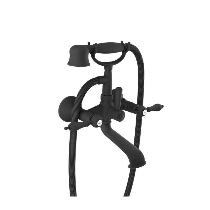 Baril Wall-mounted tub faucet with hand shower