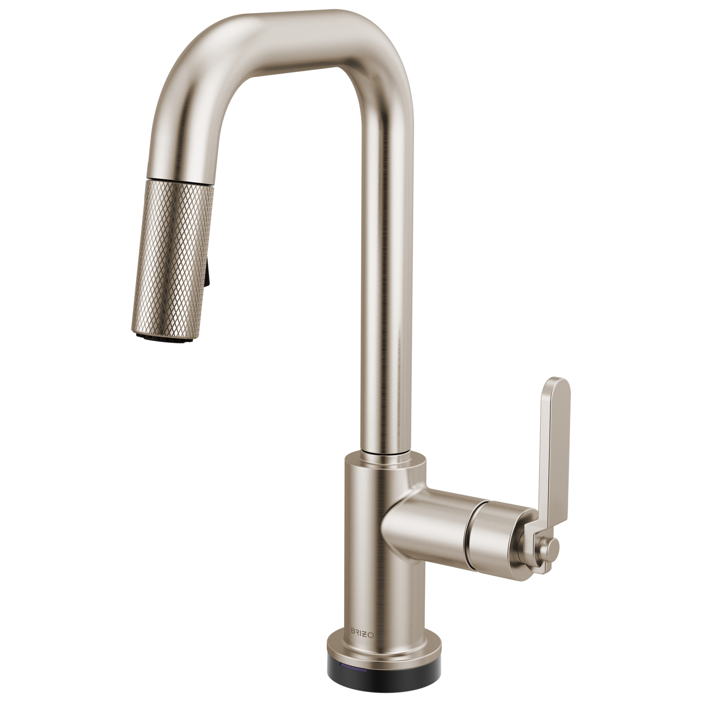 Brizo Smarttouch Pull Down Prep Faucet With Square Spout Industrial Handle