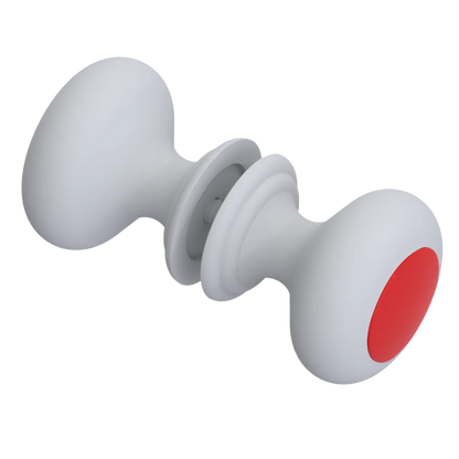 Rubinet Shower Door Knob (set) Matt White