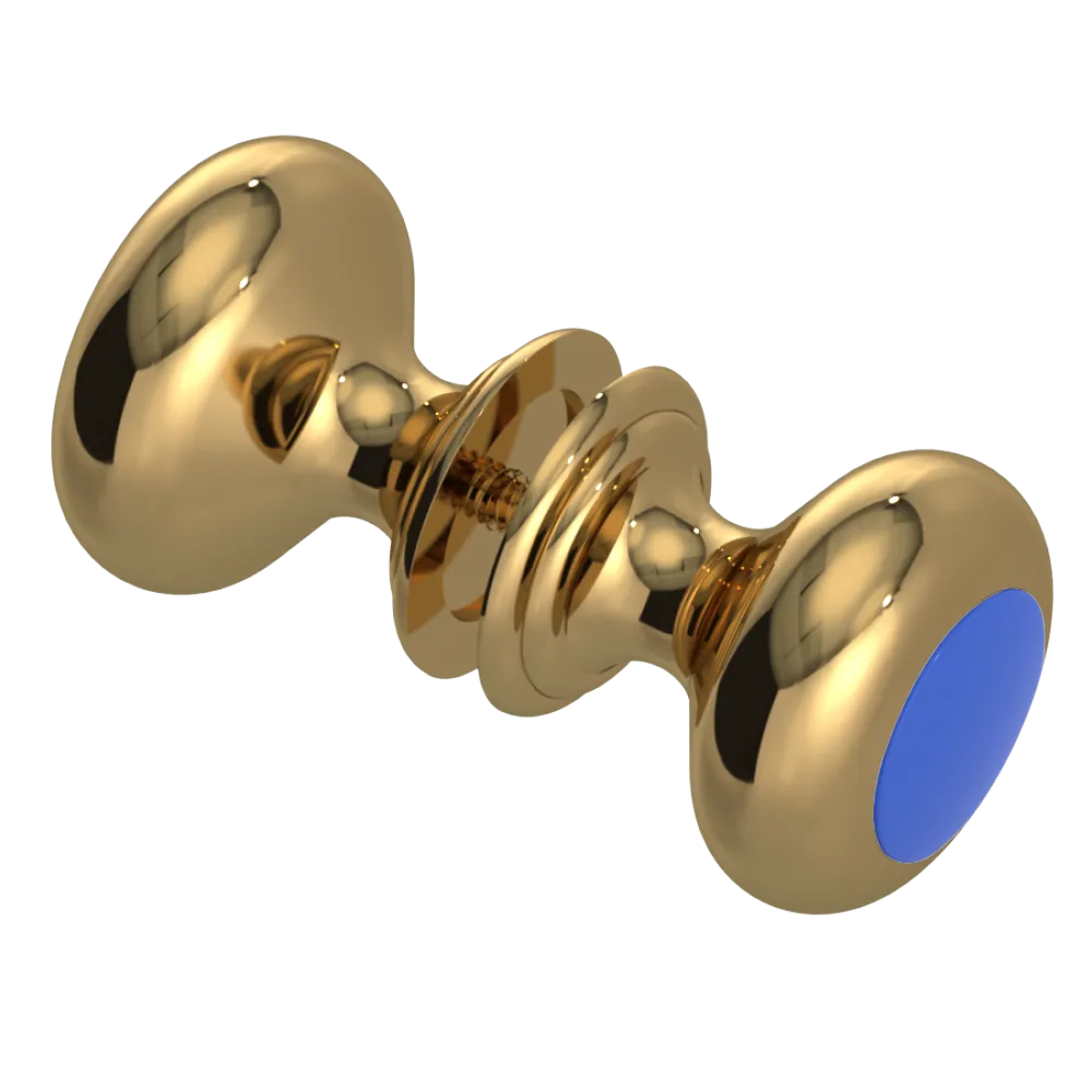 Rubinet Shower Door Knob (set) Gold
