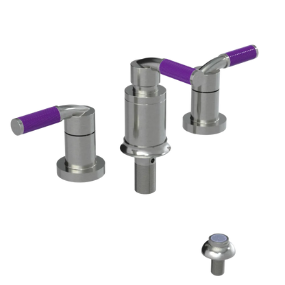 Rubinet Bidet Fitting with Spray, Diverter, and Vacum Breaker (Less Drain) Satin Nickel