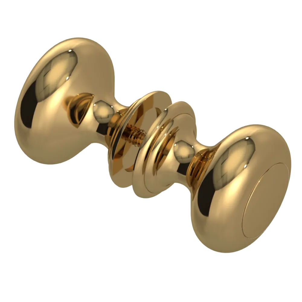 Rubinet Shower Door Knob (set) Gold