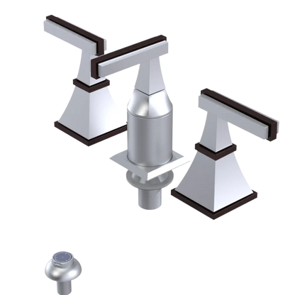 Rubinet Bidet Fitting with Spray, Diverter, and Vacum Breaker (Less Drain) Satin Chrome