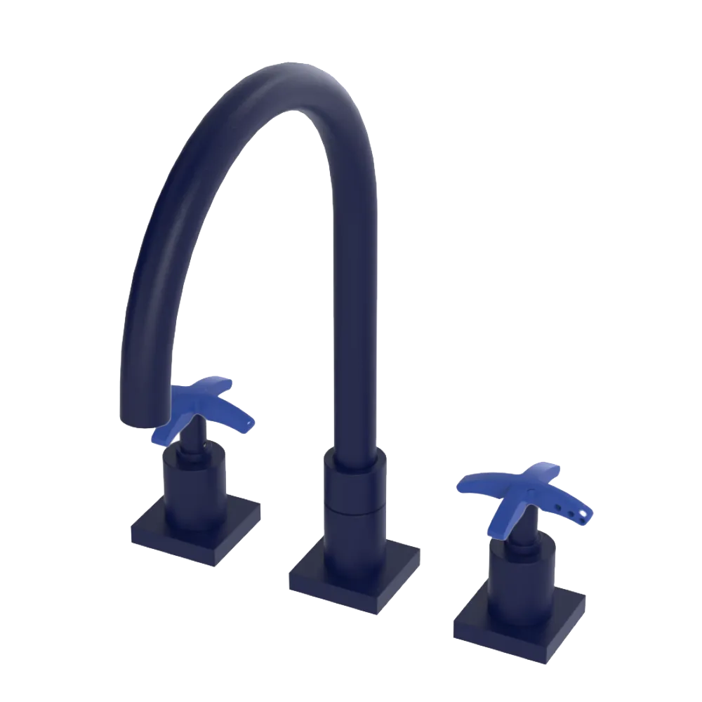 Rubinet Widespread Kitchen Set Midnight Blue