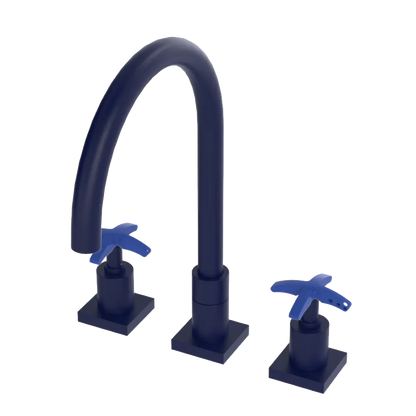 Rubinet Widespread Kitchen Set Midnight Blue