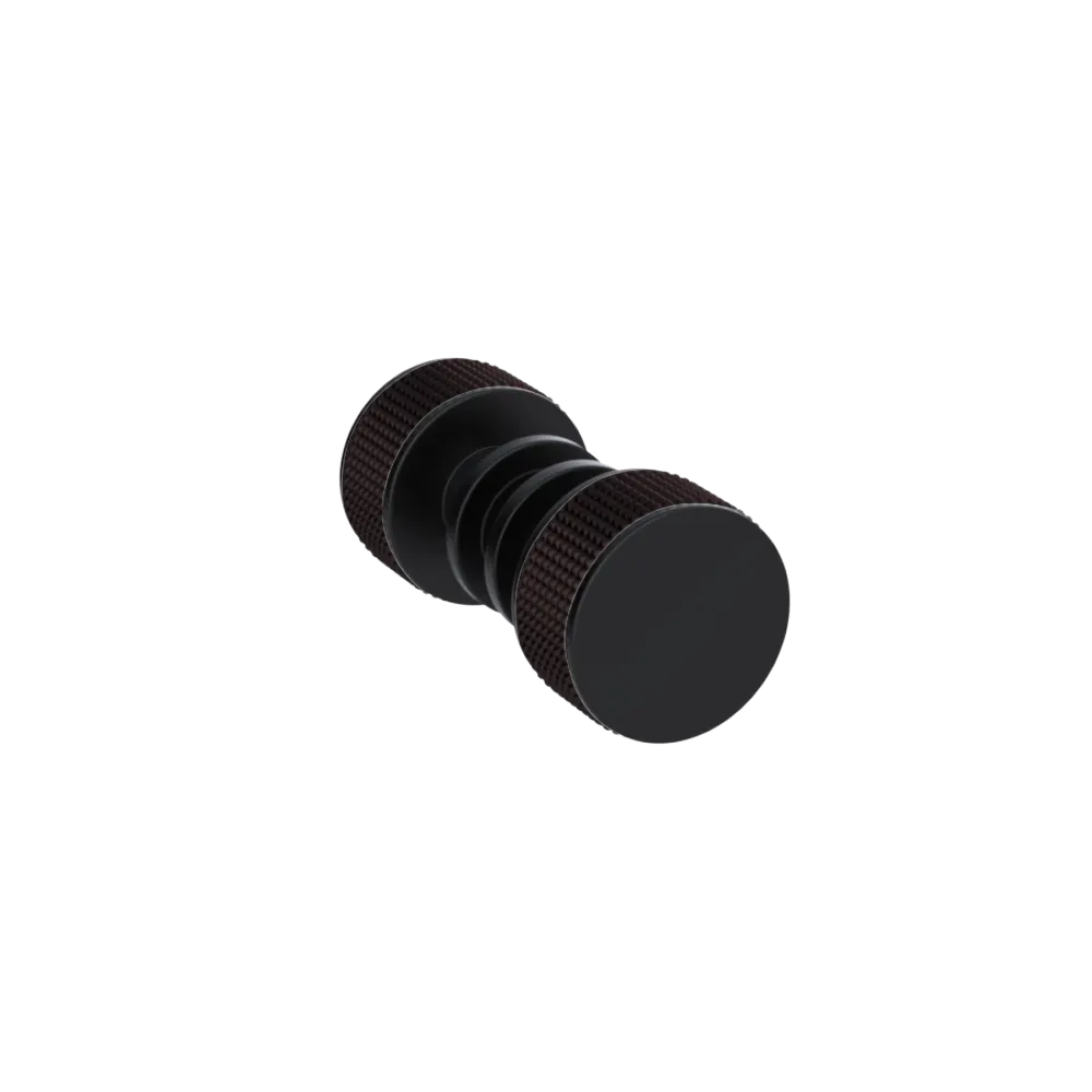 Rubinet Shower Door Knob (set) Matt Black