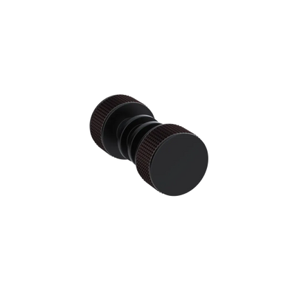 Rubinet Shower Door Knob (set) Matt Black