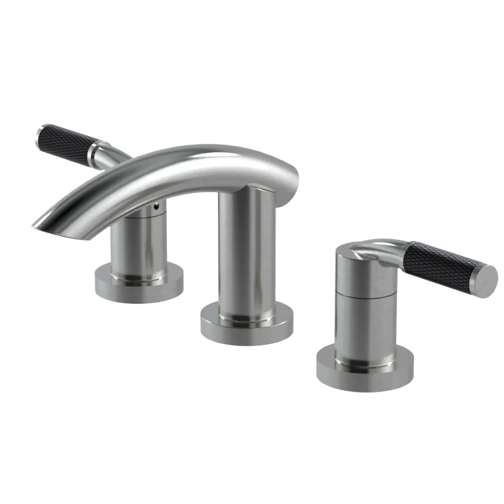 Rubinet Widespread Lav. Set. (less drain) Satin Nickel