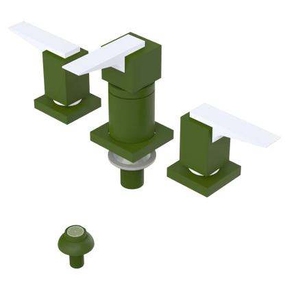 Rubinet Bidet Fitting with Spray, Diverter, and Vacuum Breaker (less drain) Green Envy
