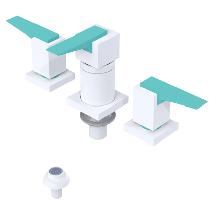 Rubinet Bidet Fitting with Spray, Diverter, and Vacuum Breaker (less drain) White