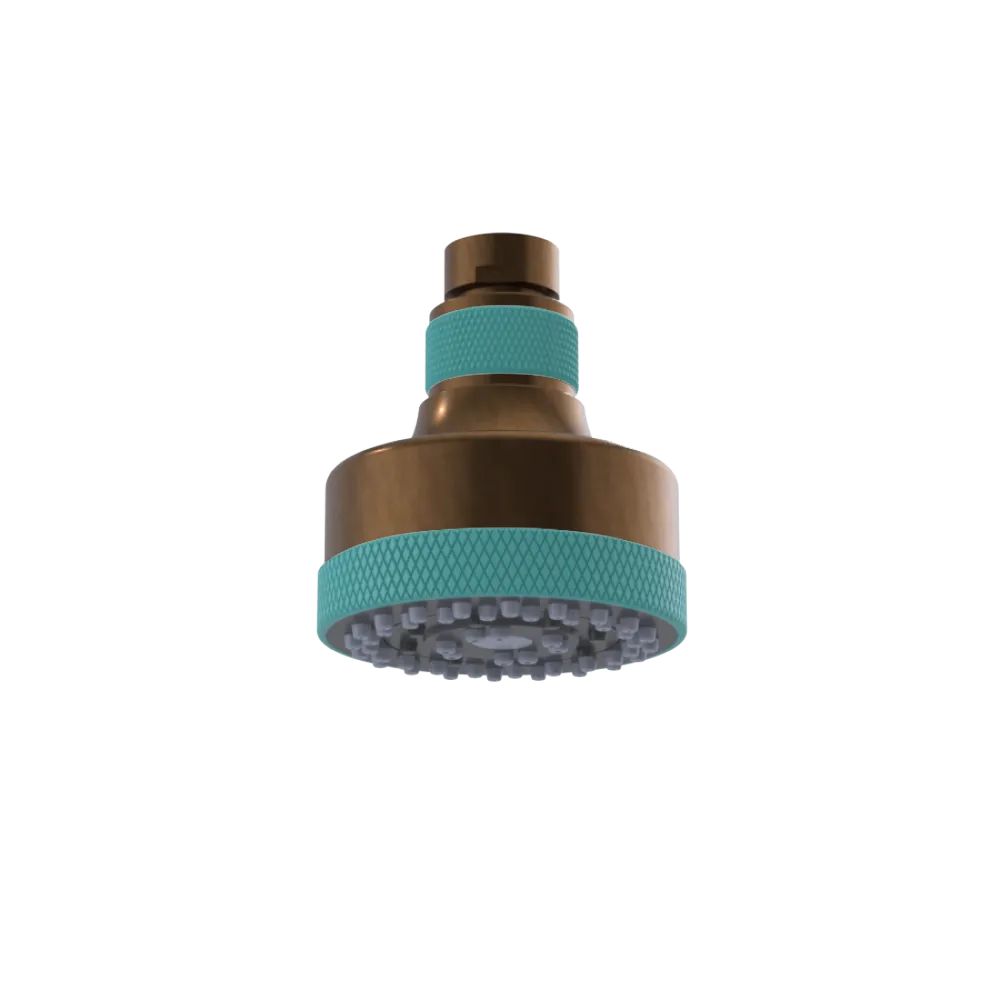 Rubinet 3 FUNCTION SHOWER HEAD Tuscan Brass