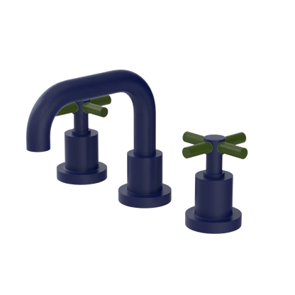 Rubinet Widespread Lav. Set. (less drain) Midnight Blue