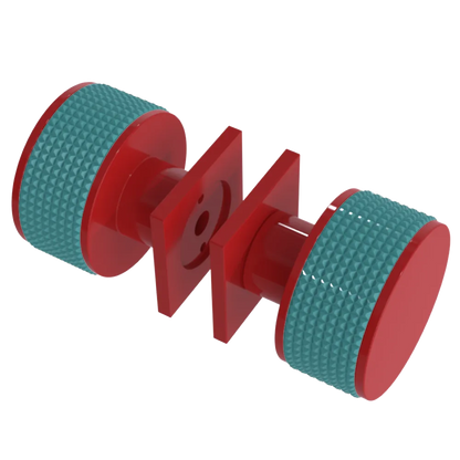 Rubinet Shower Door Knob (set) Red