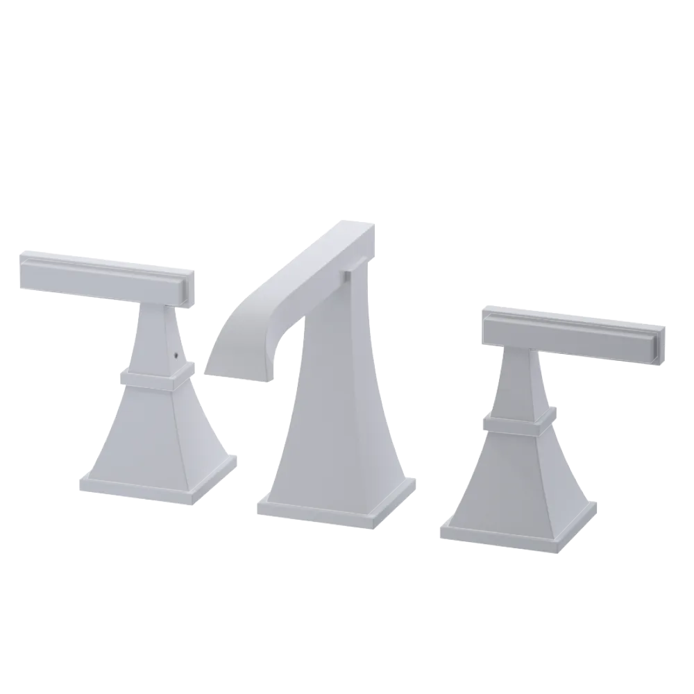 Rubinet Widespread Lav. Set. (less drain) White