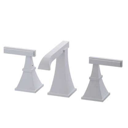 Rubinet Widespread Lav. Set. (less drain) White
