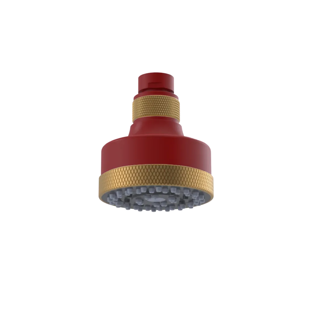 Rubinet 3 FUNCTION SHOWER HEAD Maroon