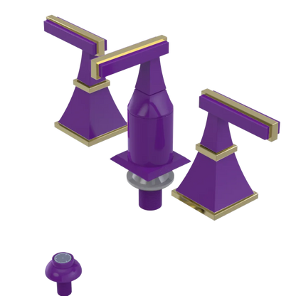 Rubinet Bidet Fitting with Spray, Diverter, and Vacum Breaker (Less Drain) Purple Haze