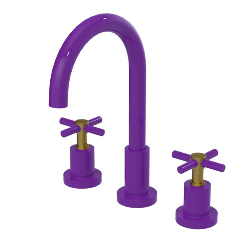 Rubinet Widespread Kitchen Set with LaSalle Spout Purple Haze