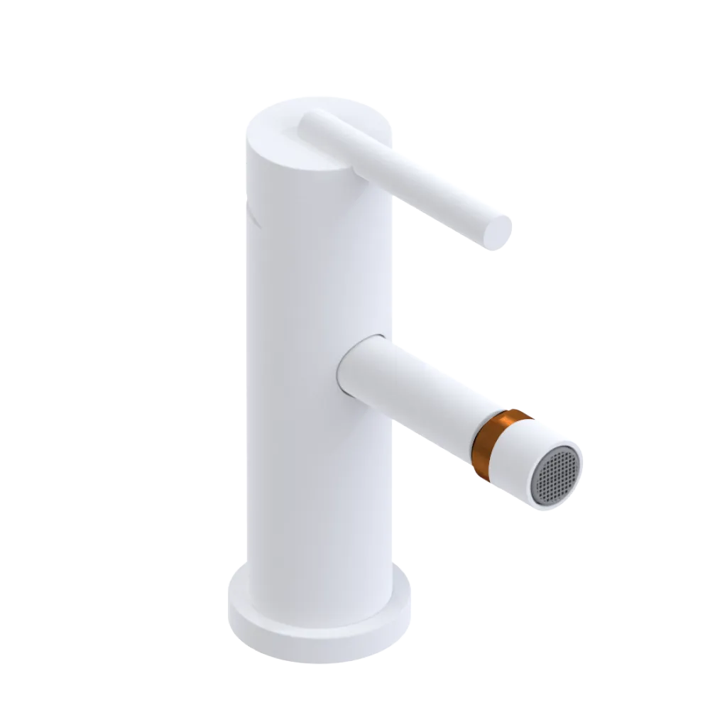 Rubinet Single Control Bidet Fitting (less drain) Matt White