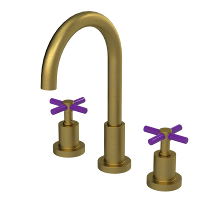 Rubinet Widespread Kitchen Set with LaSalle Spout Antique Brass Matt