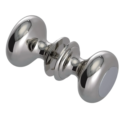 Rubinet Shower Door Knob (set) Polished Nickel