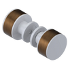 Rubinet Shower Door Knob (set) White