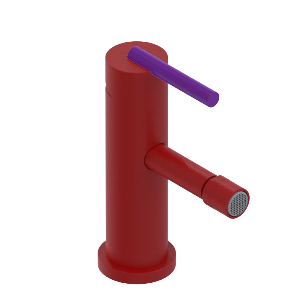 Rubinet Single Control Bidet Fitting (less drain) Maroon
