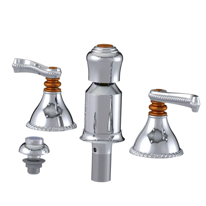 Rubinet Bidet Fitting with Spray, Diverter, and Vacum Breaker (Less Drain) Chrome
