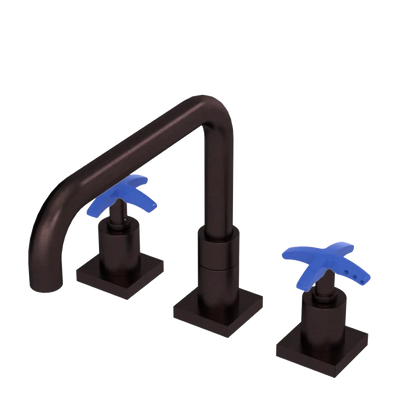 Rubinet Widespread Kitchen Set with Genesis Spout Oil Rubbed Bronze