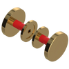 Rubinet Shower Door Knob (set) Gold