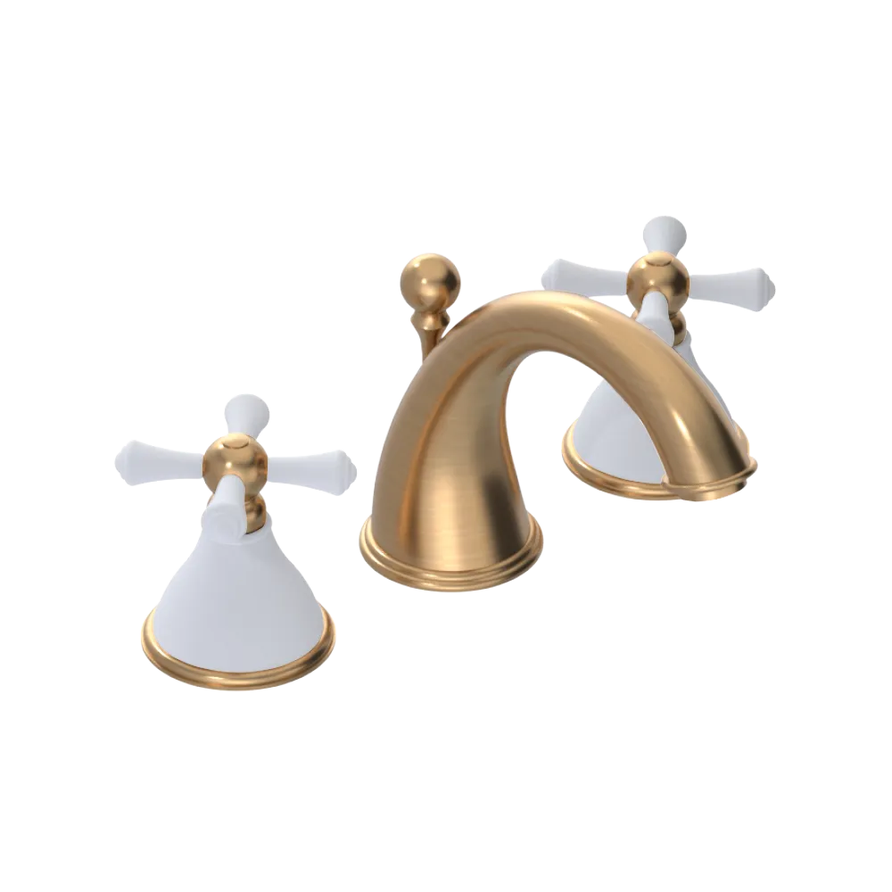 Rubinet Widespread Lav. Set. (less drain) Satin Gold