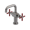 Rubinet Single Hole Dual Handle Lav. Set. (less drain) Polished Nickel