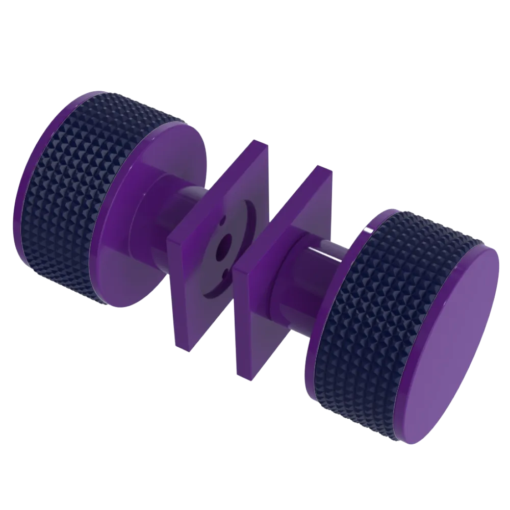 Rubinet Shower Door Knob (set) Purple Haze