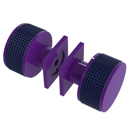 Rubinet Shower Door Knob (set) Purple Haze