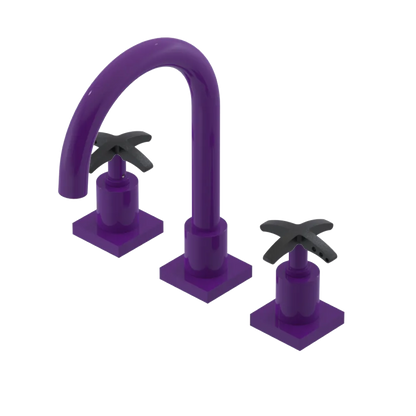 Rubinet Widespread Lav. Set. (less drain) Purple Haze