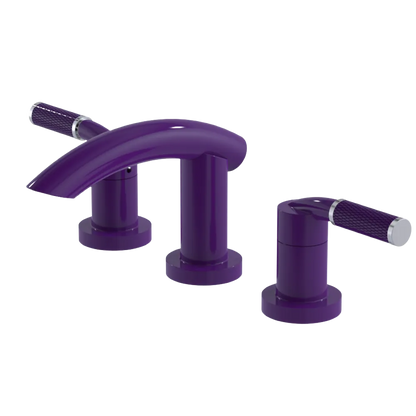 Rubinet Widespread Lav. Set. (less drain) Purple Haze