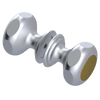 Rubinet Shower Door Knob (set) Satin Chrome