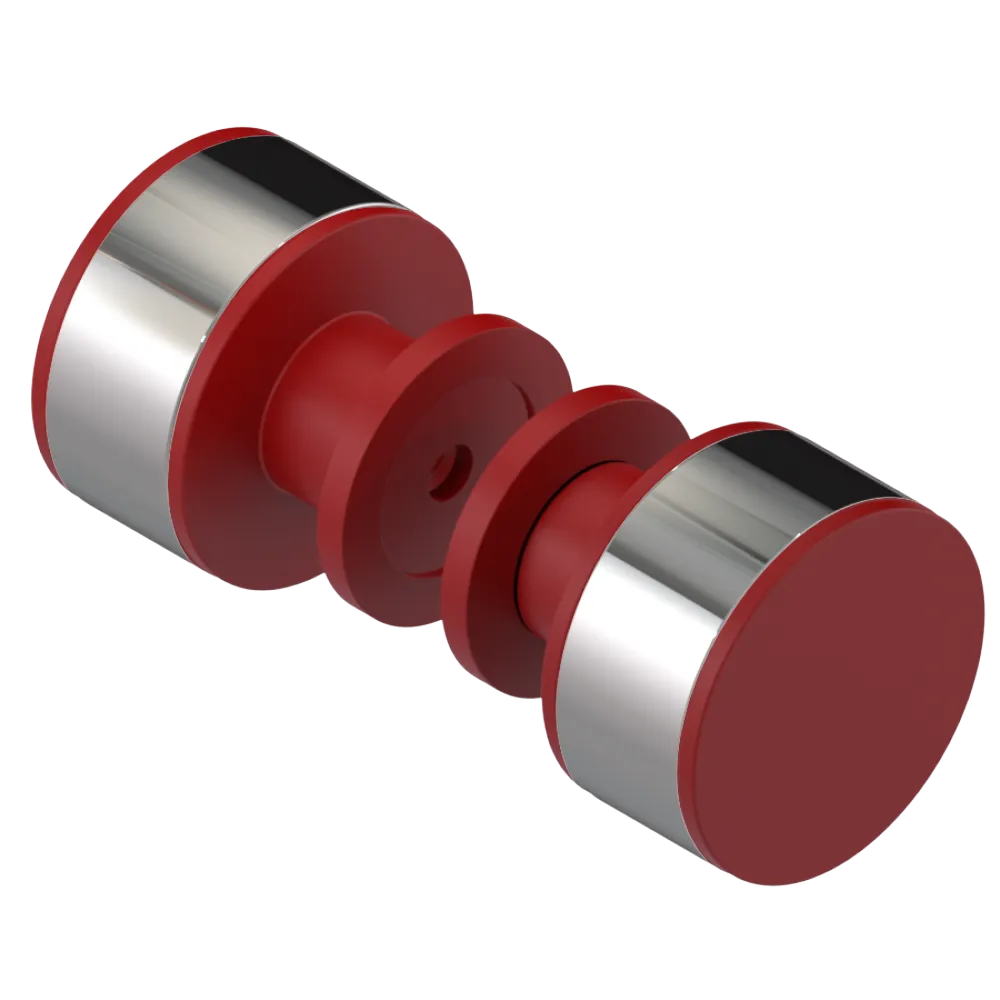 Rubinet Shower Door Knob (set) Maroon